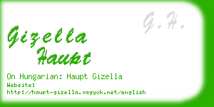 gizella haupt business card